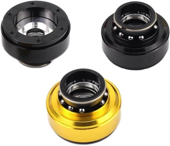 Stuurwiel Adapter - Quick Release - Sim Racing - Hoge Stabiliteit Aluminium - 10 x 9 x 9 cm - rood — afbeelding 3