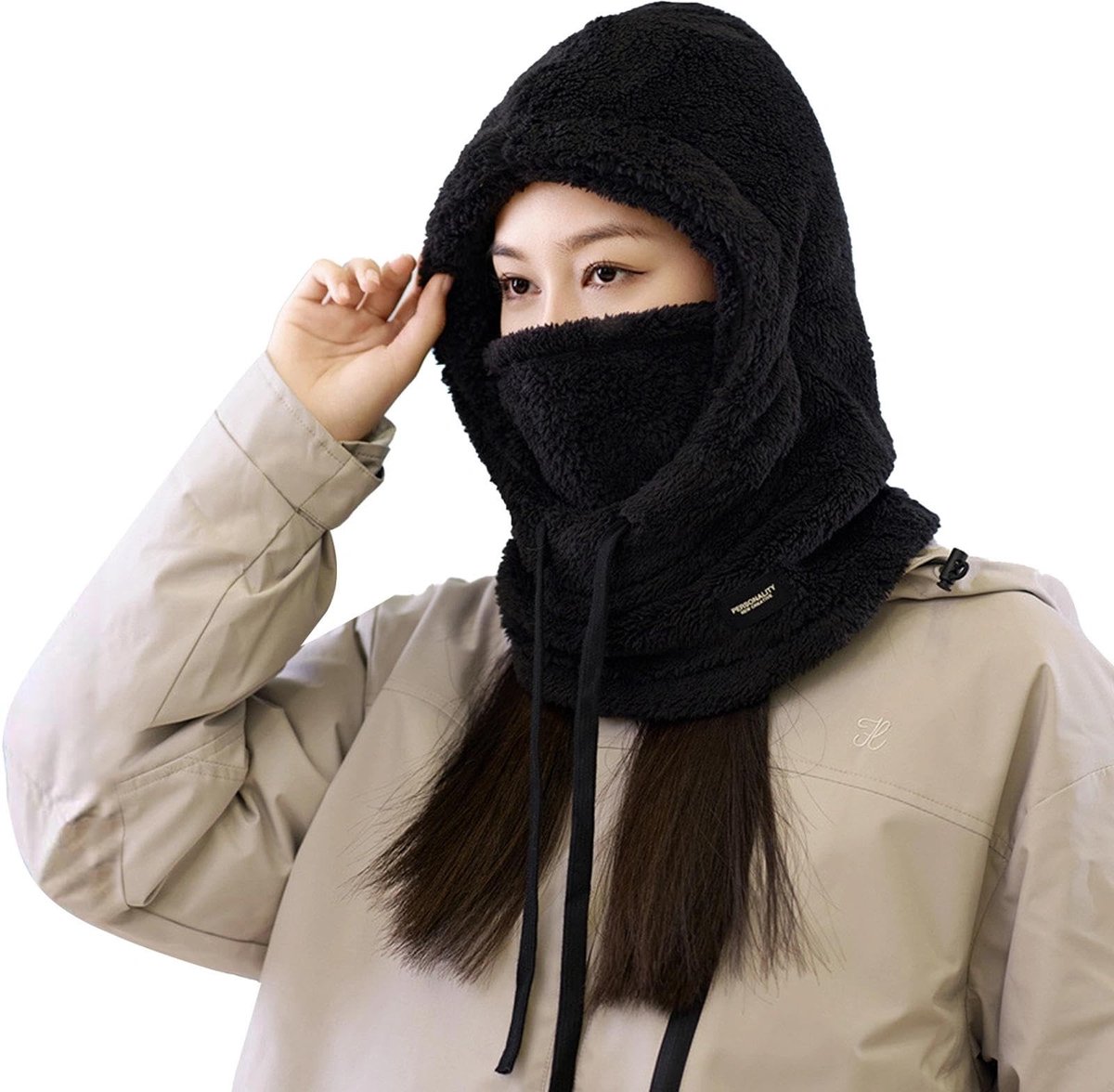 Dailygoods - Fleece Bivakmuts - Winddicht en Ademend Thermisch Masker voor Outdoor Activiteiten