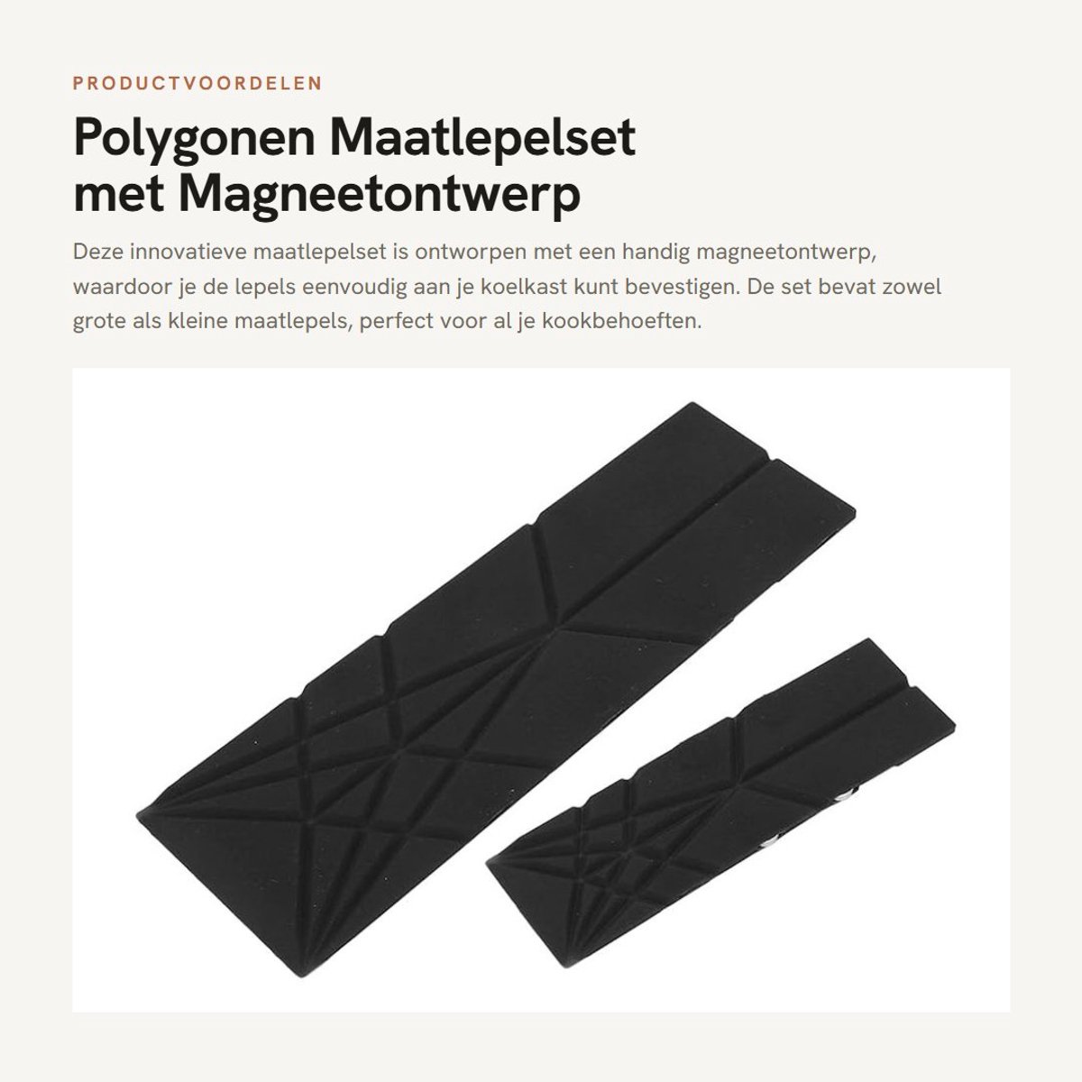 Dailygoods- Maatlepelset Opvouwbaar - Keuken Lepels - Duurzaam PP - Magnetisch Ontwerp - Gemakkelijk Schoon Te Maken - Compacte Opslag - Keukenlepel