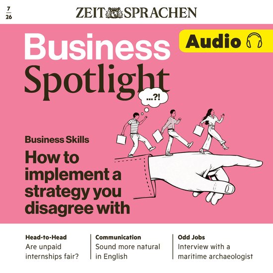 Business Englisch lernen Audio – How to implement a strate ... - cover