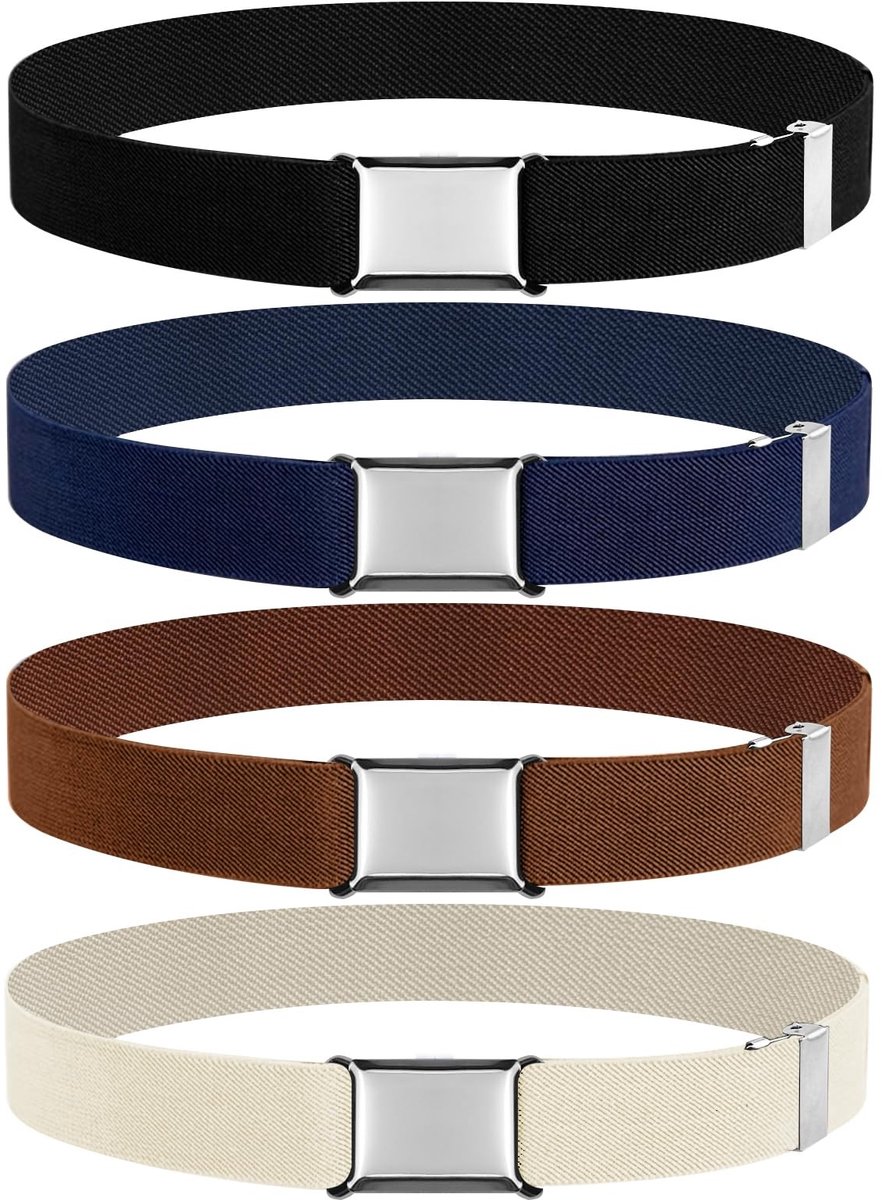 Dailygoods- Kinderriem Verstelbaar - Elastische Kinderriem - Kinderriem Jongen/Meisje - Riem Zonder Gesp - Stretch Riem - Geschikt voor Jeans/Shorts/Jurken - Jeansriem
