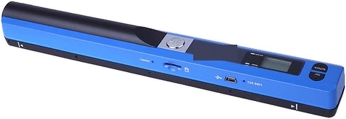Documentcamera Hoge Snelheid - Mobiele Scanner Draagbaar - Documenten Scannen Archiveren - 900 DPI Resolutie - A4 Formaat - Blauw