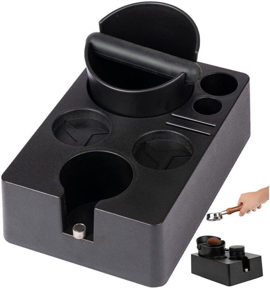 Espresso Knock Box Koffie Accessoires Houder Koffie Bereiding Organiseren Stabiele Tamping Basis