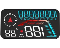 Head Up Display - Snelheidsmeter Auto - Veilig Rijden - Overspeed Alarm - 2.54 cm - Groen