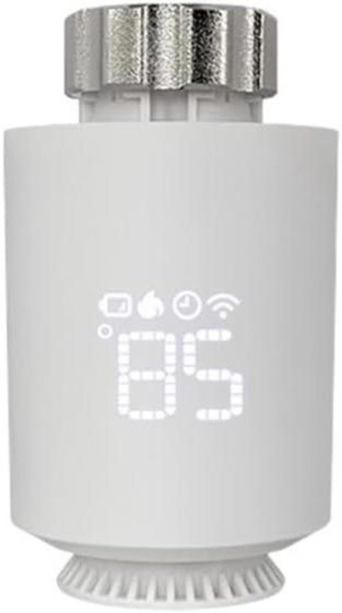 Radiator Thermostaat - Slimme Klep - Energie Besparen - App Bediening - M30x1.5mm - Wit