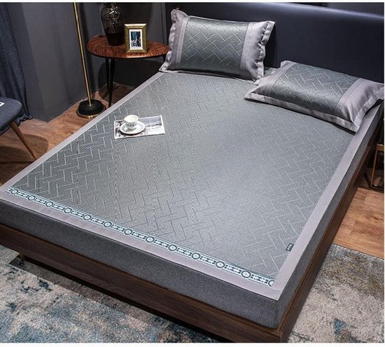 Zomer Mat Kit - Koelmat Bed - Slaapcomfort Verhogen - Goede Luchtdoorlatendheid - 180x200cm 3pcs - Style 6 — afbeelding 3