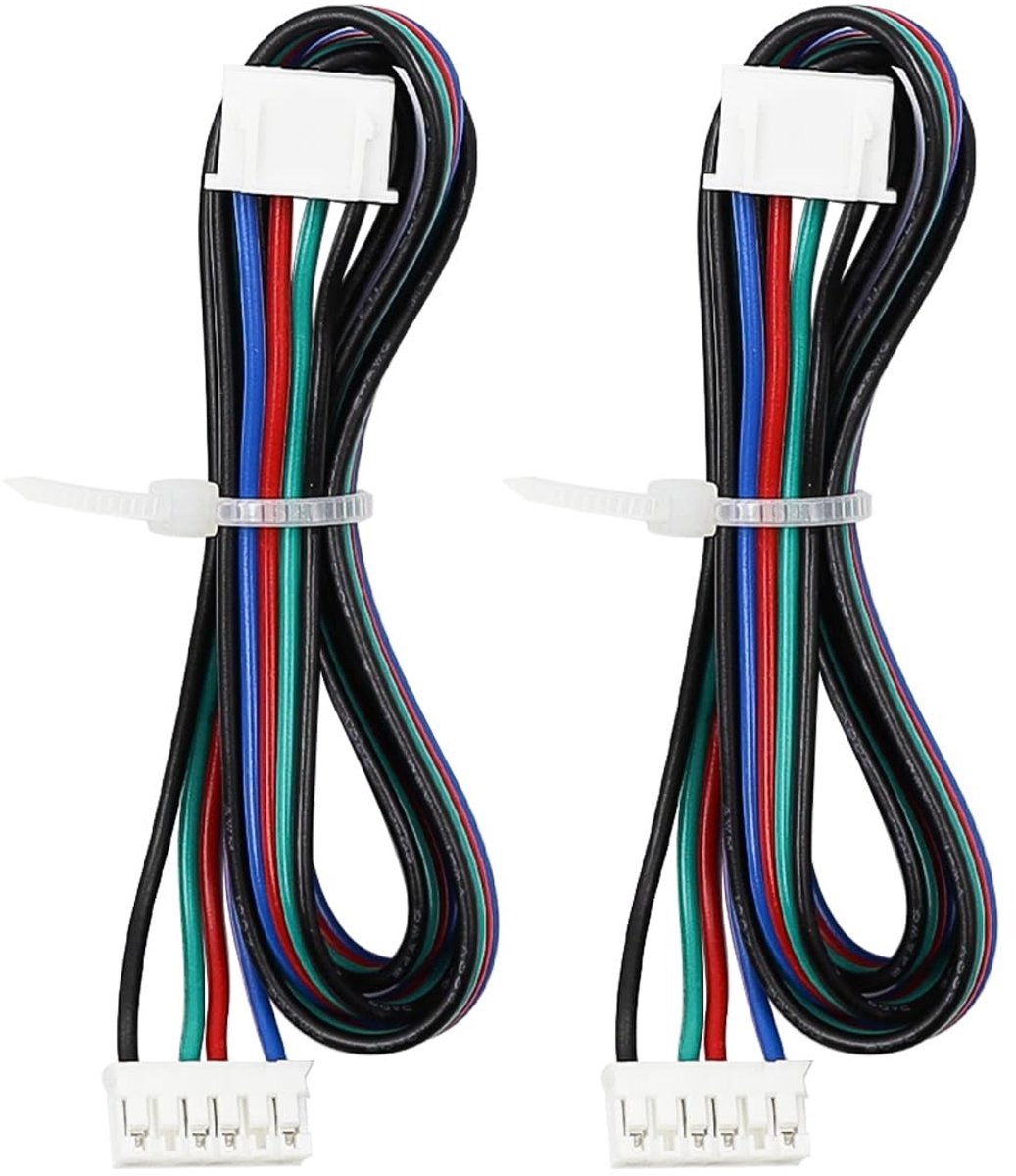 Dailygoods- Stappenmotorkabel 500 mm - 4-pins/6-pins - DuPont Aansluiting - Geschikt voor 3D-printer - Lichtgewicht - Inclusief 2 Connectoren - Motor Kabel