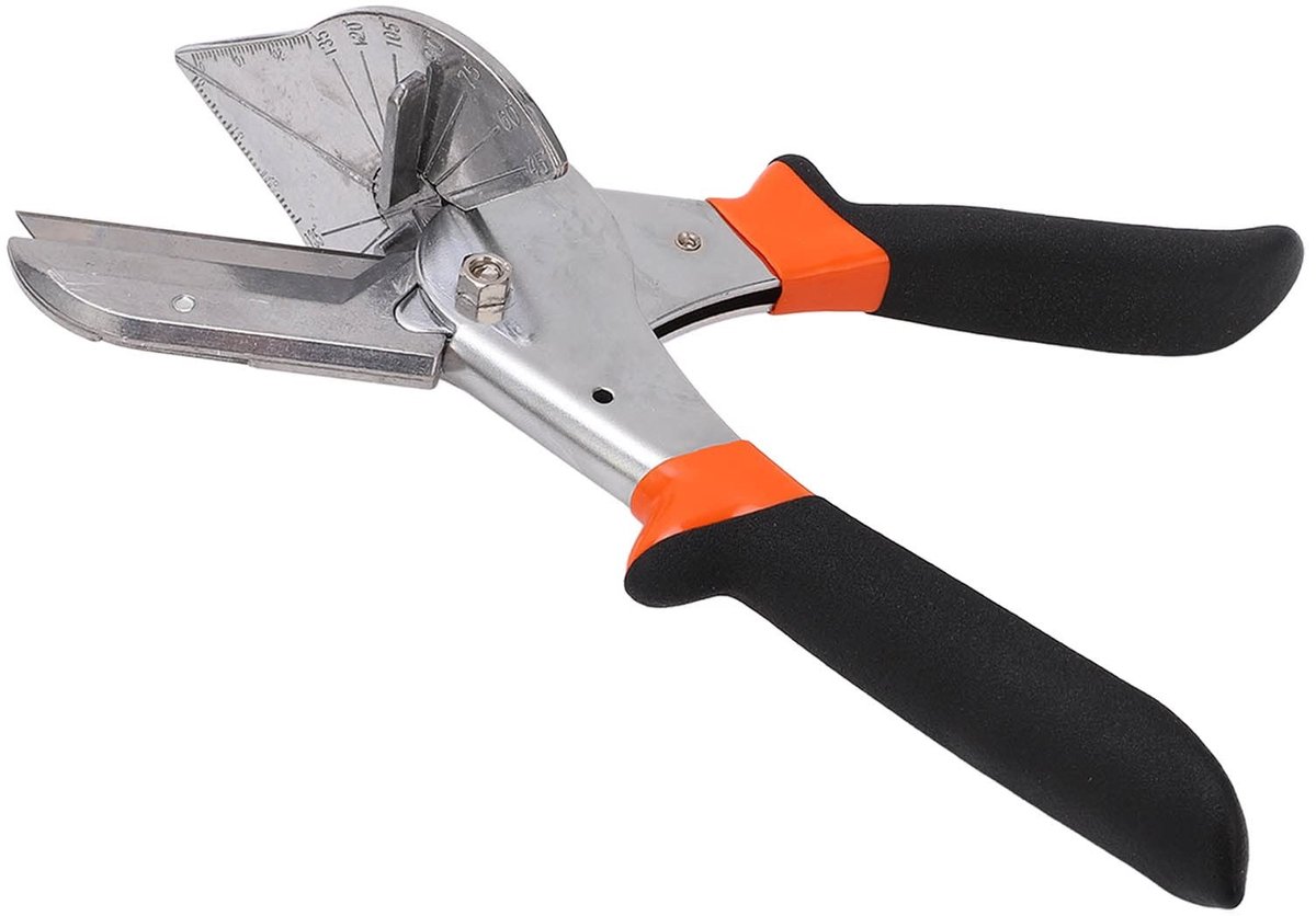 Dailygoods- Verstekschaar met 10 Roestvrij Stalen Messen - Hoekschaar - Snijgereedschap - Nauwkeurige Schalen - Slijtvast - Verbeterde Snij-efficiëntie