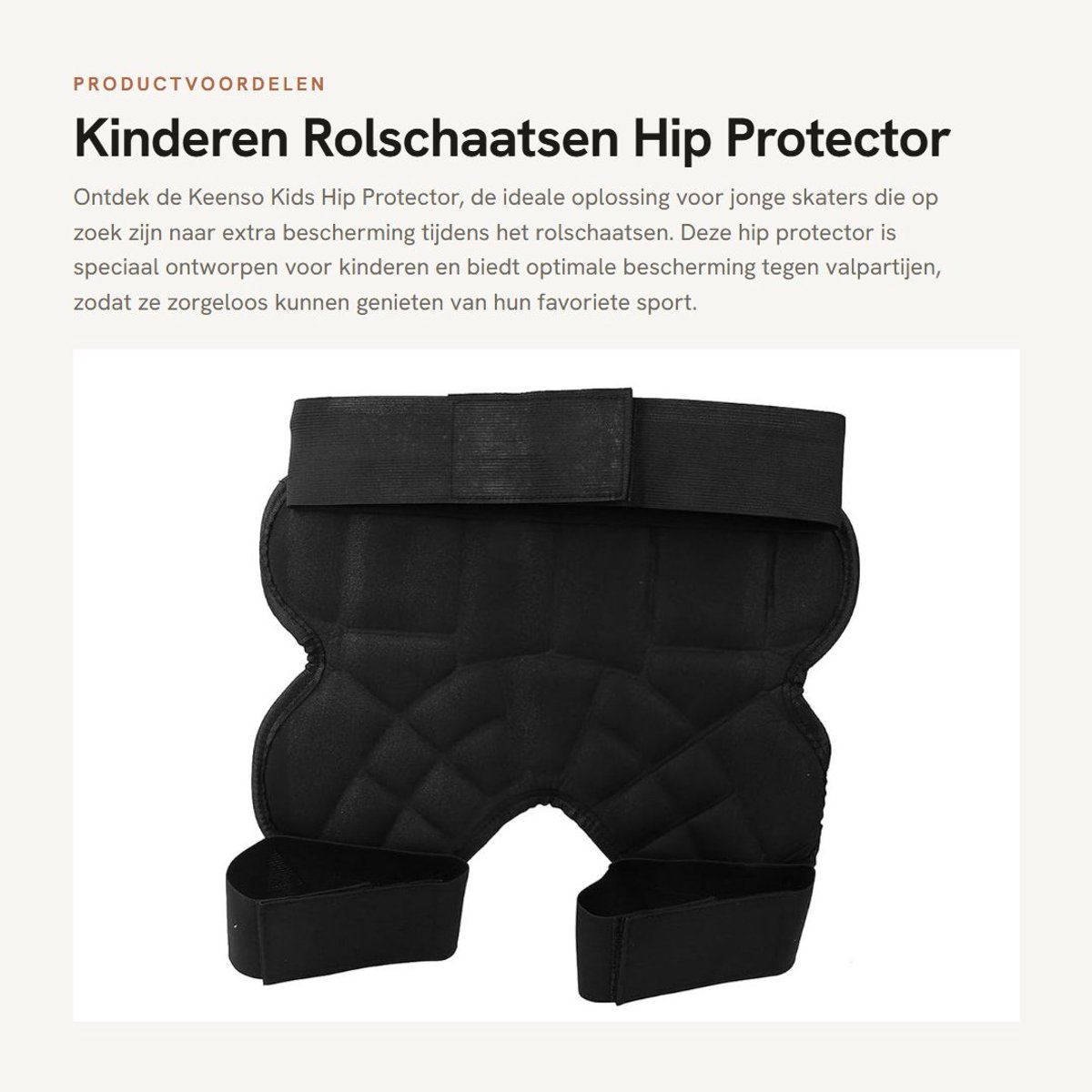 Dailygoods- Heupbeschermer Kinderen - Rolschaatsen - Anti-val - Sportuitrusting - Veiligheidsbescherming - Professionele kwaliteit