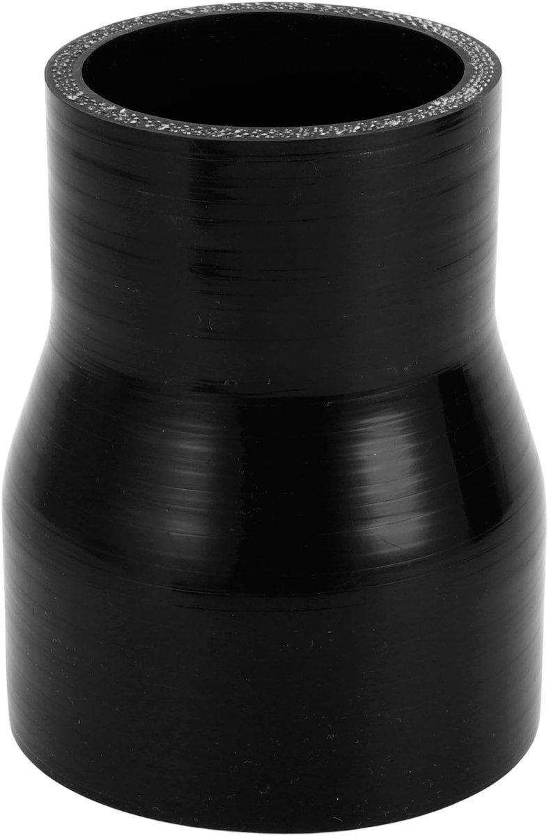 Dailygoods- Silicone Slang 4-Laags - Binnendiameter 57mm/76mm - Lengte 100mm - Dikte 5mm - Zwart - Bestand tegen hoge temperaturen - Koelslang