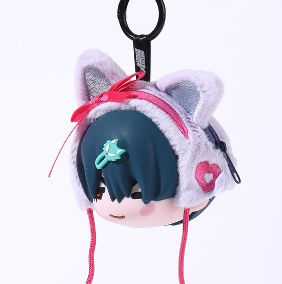 Stage Siliconen Hoofdtelefoonhoes, Officieel Gelicentieerd Anime ALNST Multifunctionele Pouch met Bonus Metalen Sleutelhanger (Ivan) — afbeelding 2