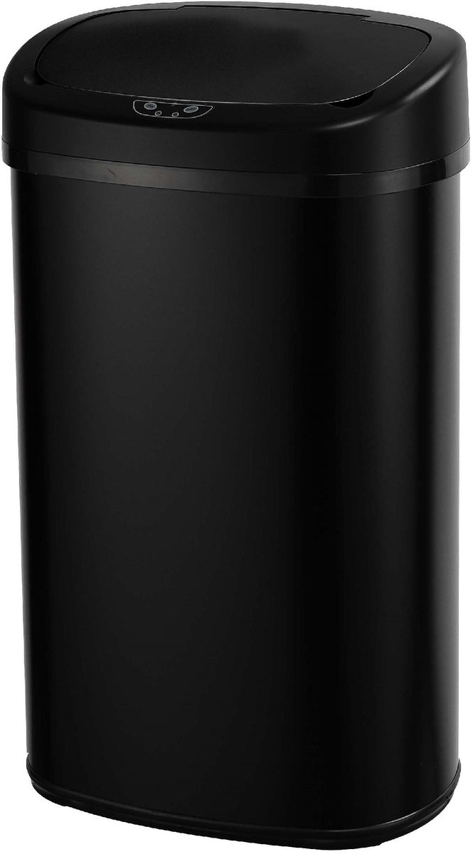 Kitchen Move RVS prullenbak - 68 liter - Zwart