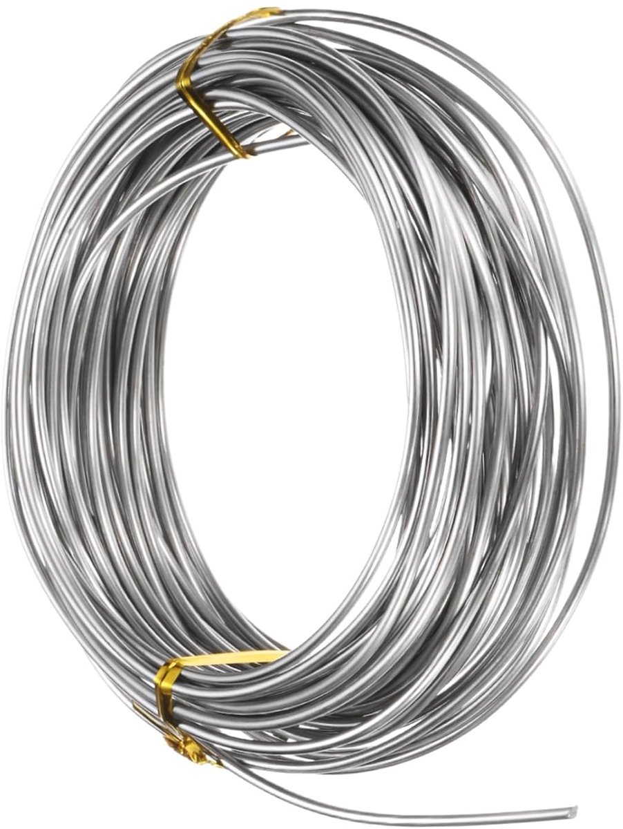 Draad, 12 gauge (12 gauge), 2,0 mm, 10 m, modelleerdraad voor sieraden/sculptuur/knutsel/bloemenbonsai/doe-het-zelf handwerk
