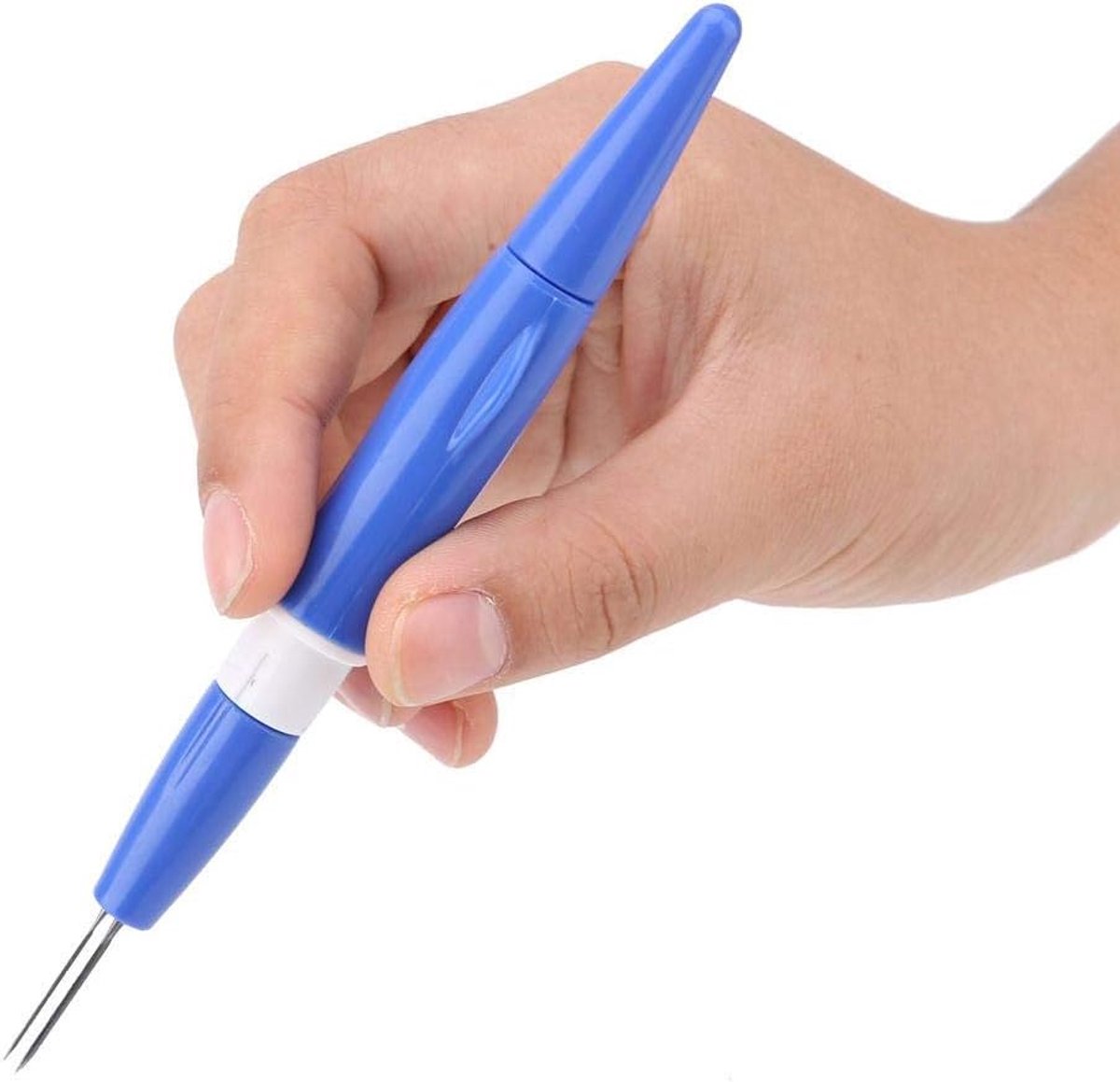 Naald Tool Borduurwerk Vilten Naald Punch Pen met 3 Fijne Naalden Set