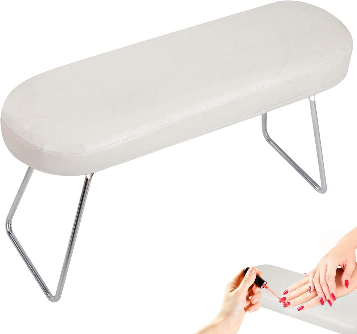 waterdicht, slijtvast, afneembaar, voor nagels, professionele handsteun, bureau, wit, voor manicure