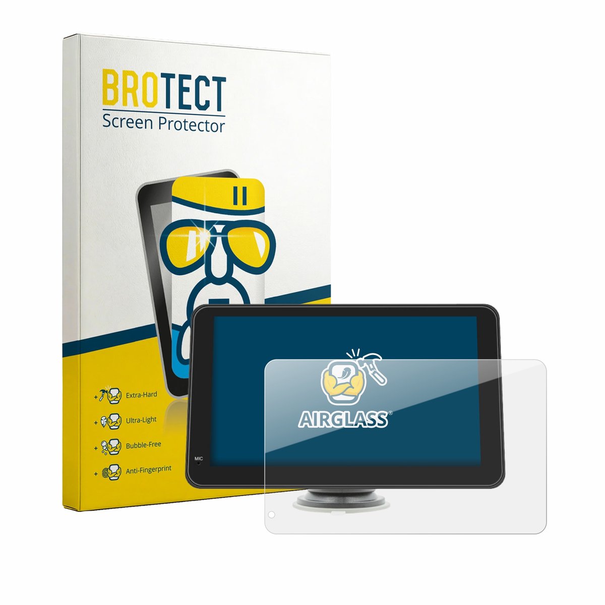 Screenprotector voor geekmaxi SD7293A 7" Beschermglas transparant