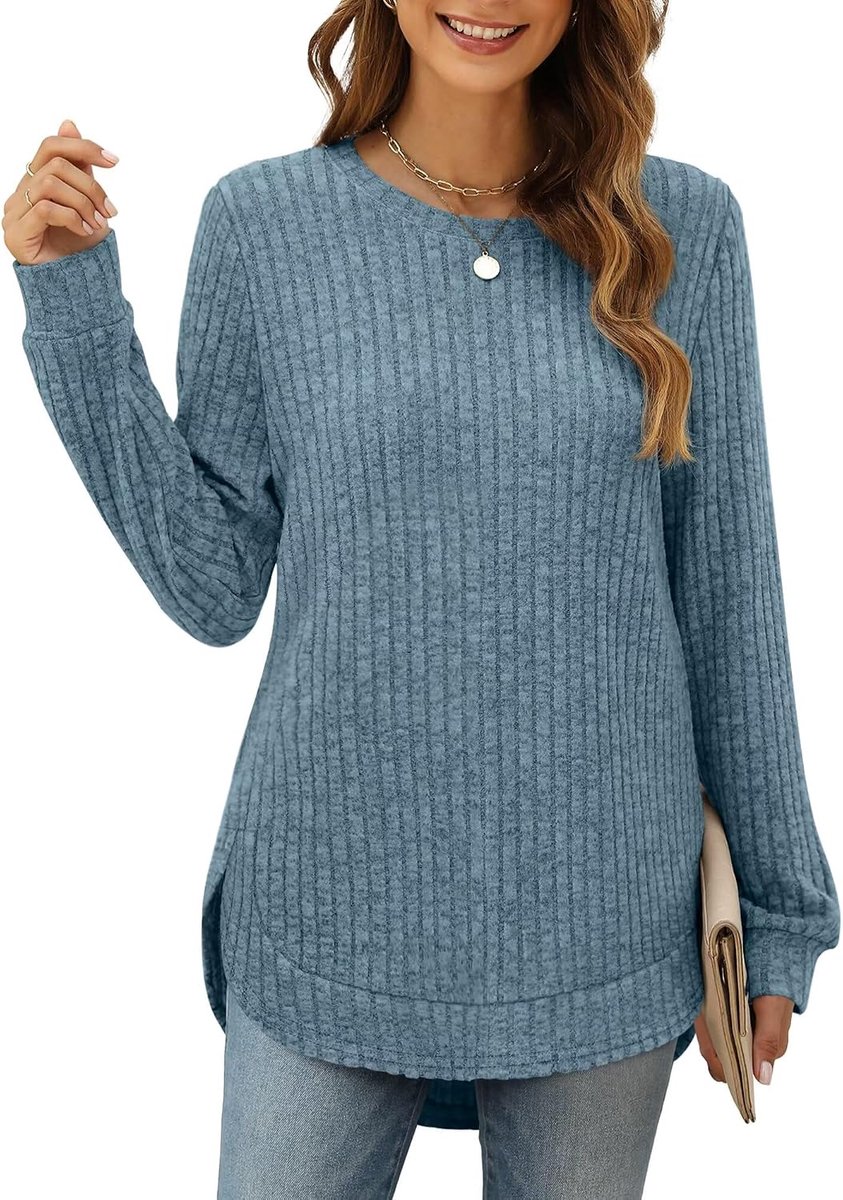 Trui dames gebreide trui gebogen zoom sweatshirt herfst winter 2025