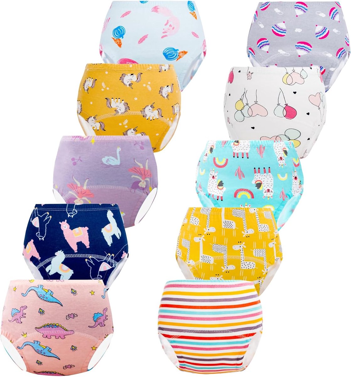 Baby Potty Training Pants Jongens Meisjes Trainingsondergoed Herbruikbaar (10 Stuks)