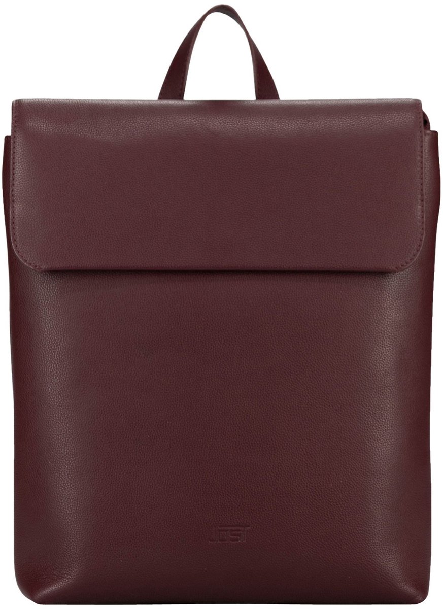 JOST Leren vrijetijdsrugzak rugzak Lysa Backpack Red donkerrood