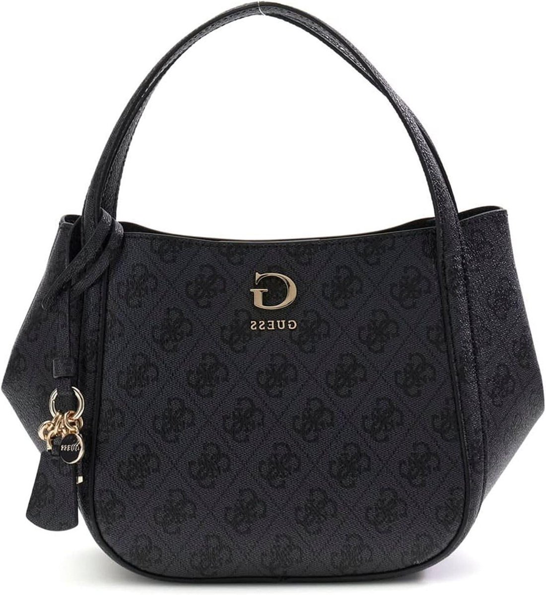 Dames Handtas - Schoudertas Hobo - Dagelijks Gebruik - Gerecycled Materiaal - 32 x 17.5 x 14 cm - Donkergrijs