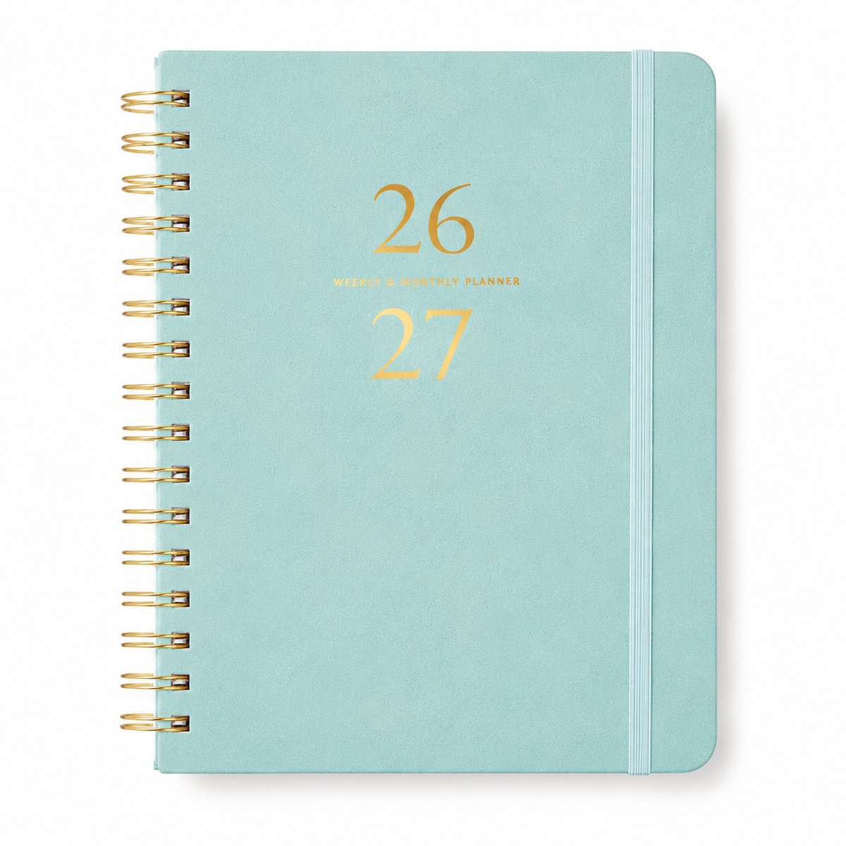 Bobypet - Academische Agenda 2026-2027 - Jaarplanner Juli 2026 tot Juni 2027 - Week en Maand Overzicht - Hardcover Planner met Tabs - Hemelsblauw