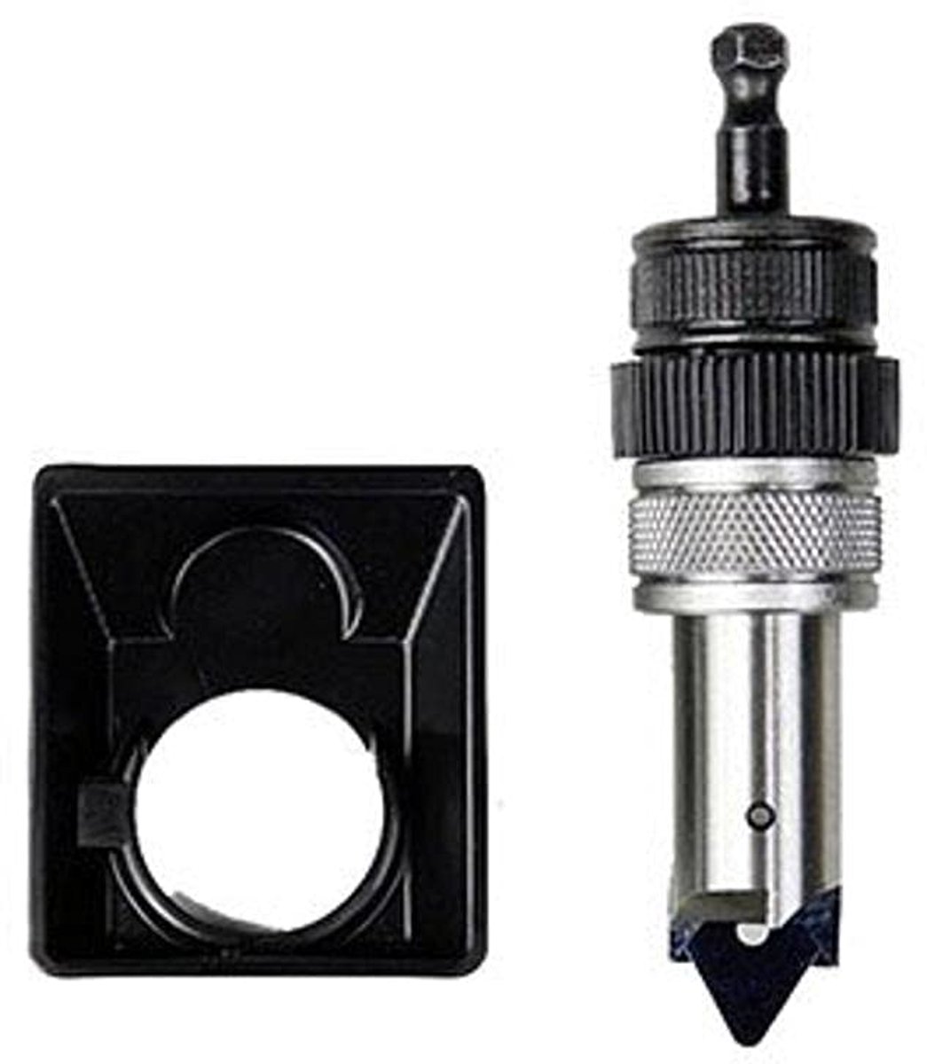 SnelShoppen - Deluxe Snij- en Cutter voor Boormachine, Meerkleurig, Inclusief Quick Trim Adapter en Luxe Messen voor Precisie Uitsparingen