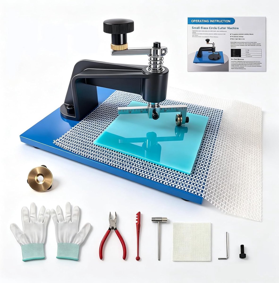 Glas Snijgereedschap Set voor Perfecte Cirkelvormige Sneden in Glas en Glas-in-lood Projecten