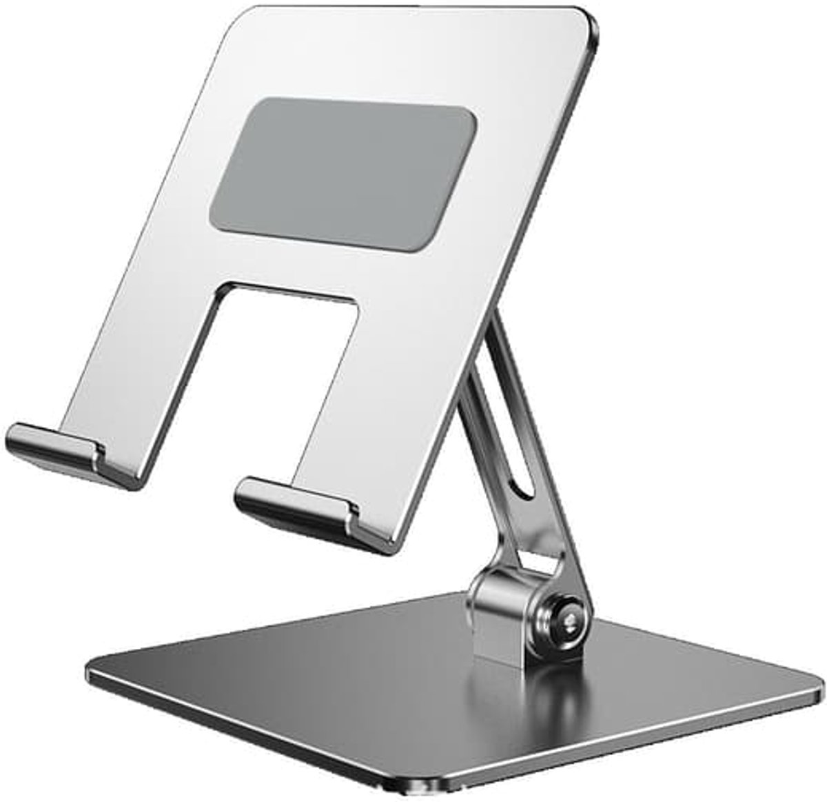 Tabletstandaard, tablethouder, opvouwbare metalen bureau-telefoonstandaard, ook geschikt voor iPad.