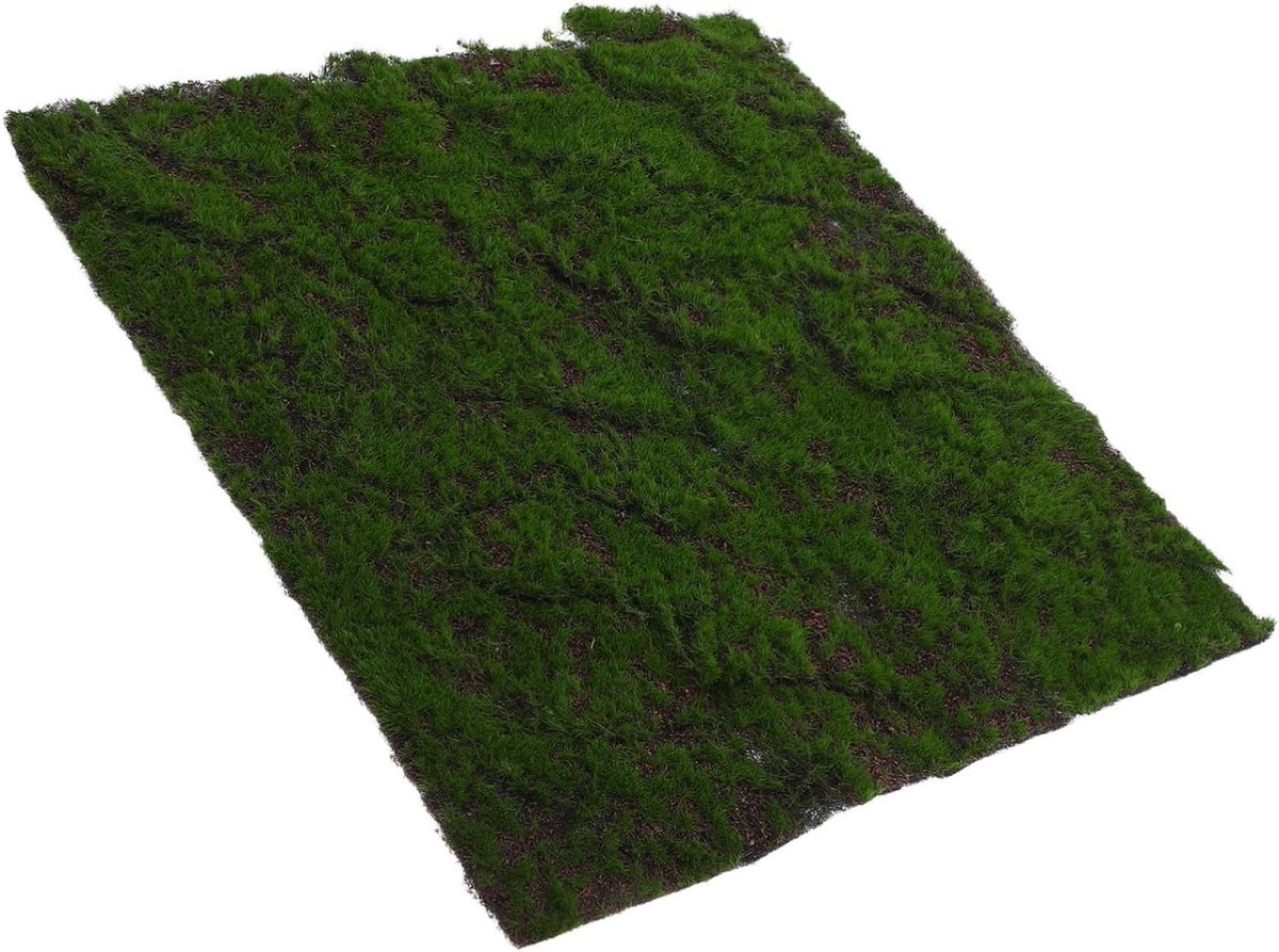 Kunstgras Panelen - Mosmatten Decoratie - Ruimte Aankleden - Realistisch Uiterlijk - 30 x 30 cm - Groen