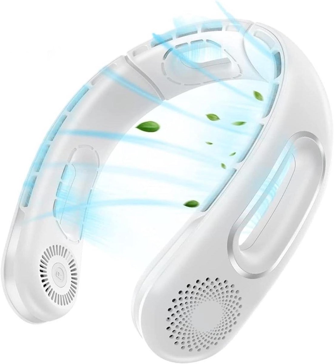 Draagbare Nekventilator - Handsfree Ventilator - Persoonlijke Koeling - 360 Graden Luchtstroom - 9.17 oz - Wit