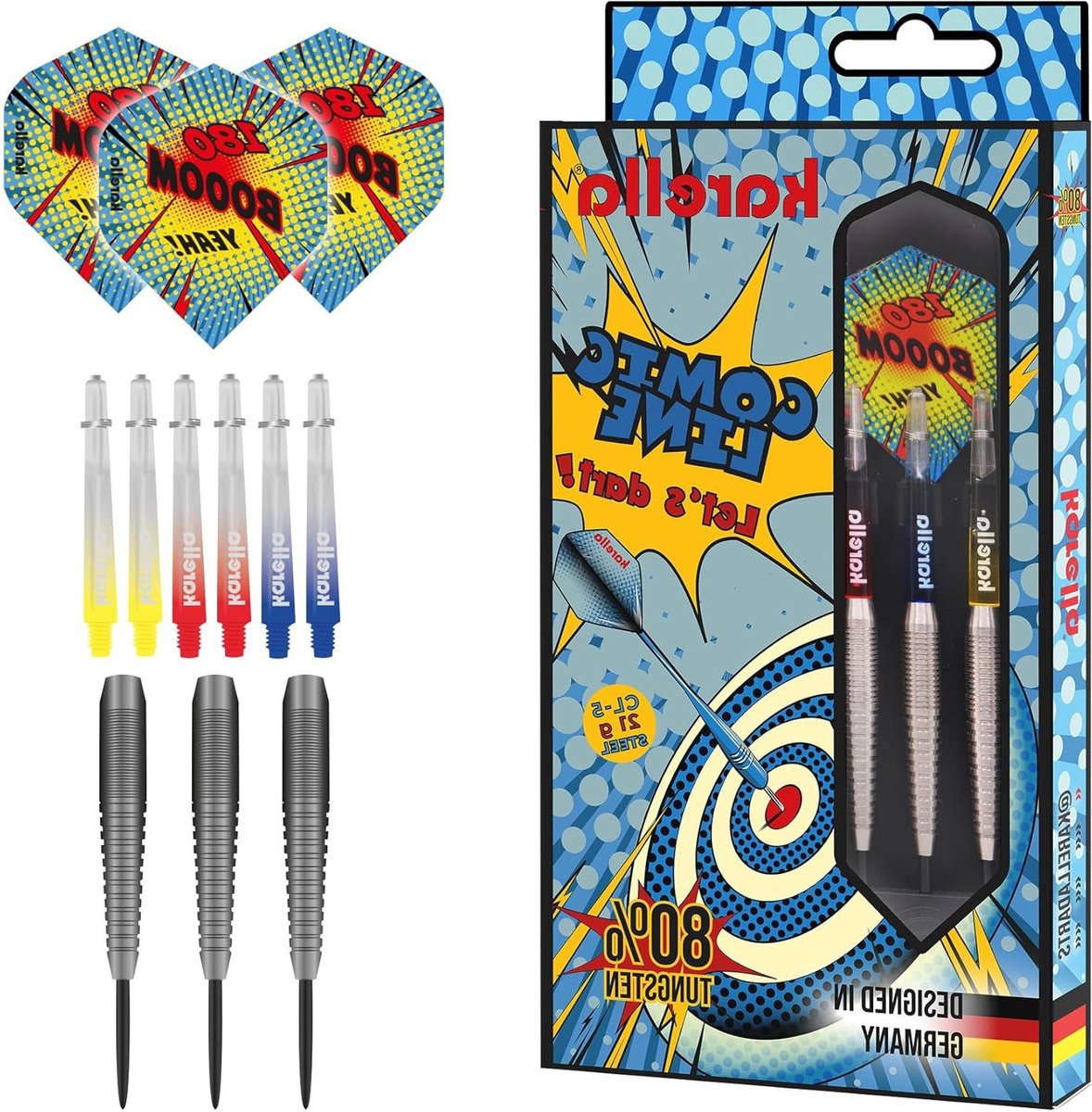 Stalen Darts - Dartpijlen Set - Precisie Werpen - 80% Wolfraam - 21 gram - Gekleurd