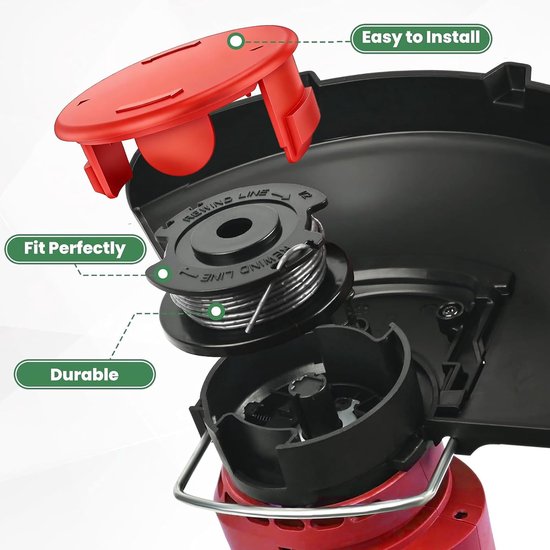 draadspoel voor Bosch EasyGrassCut36 Art 24 27 30 grastrimmer, 6 — afbeelding 4