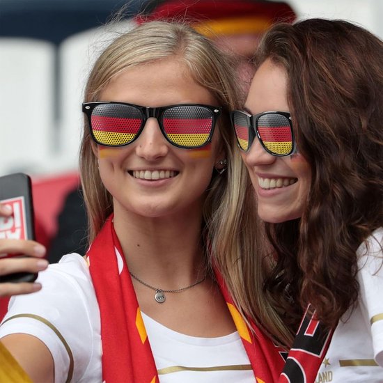 Fanartikel Duitsland, Voetbal Em Fanartikel, 2 stuks zonnebril met Duitse design, Duitse bril, zonnebril Duitsland fanartikelen voor Em Deutschland fan (Duitsland) — afbeelding 2