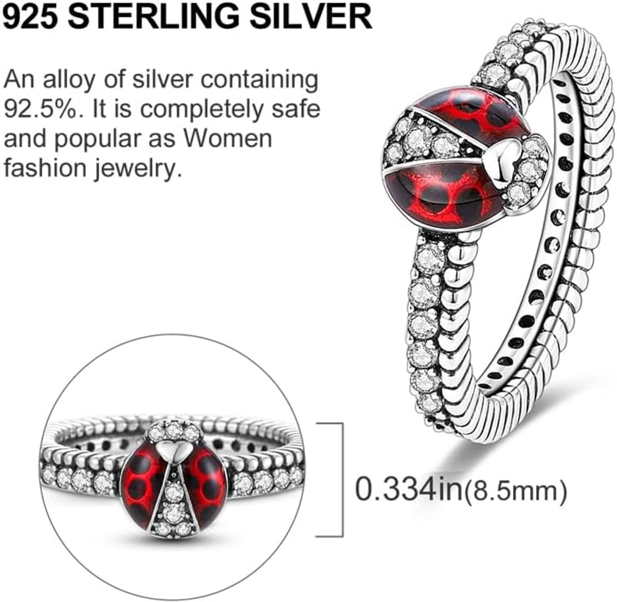 Bagues en argent pour femmes Bagues vintage en argent S925