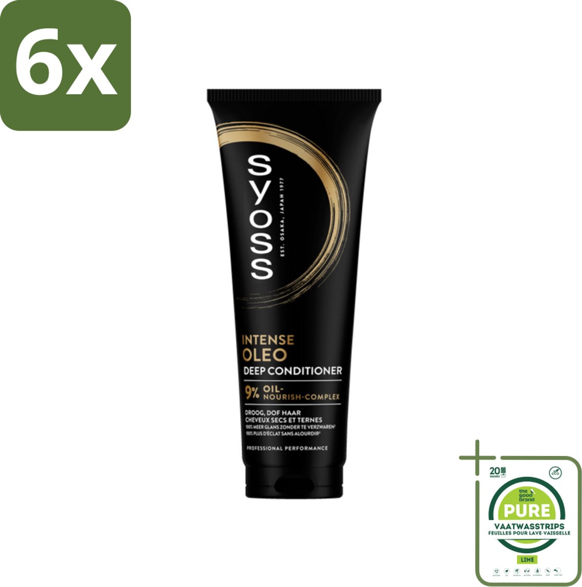 Syoss - Oleo - Conditioner - Voedt & Verzacht - 250 ml - Voordeelverpakking - 6 stuks - Haar conditioner - Droge haren