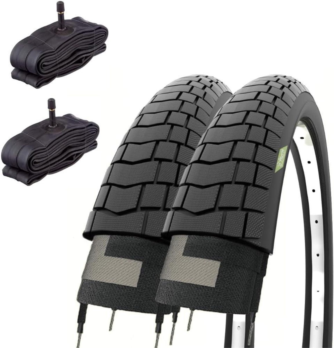 Fietsbanden Set - Banden Binnenband - Fietsen Onderhouden - Inclusief Binnenband - 20 Inch - Zwart