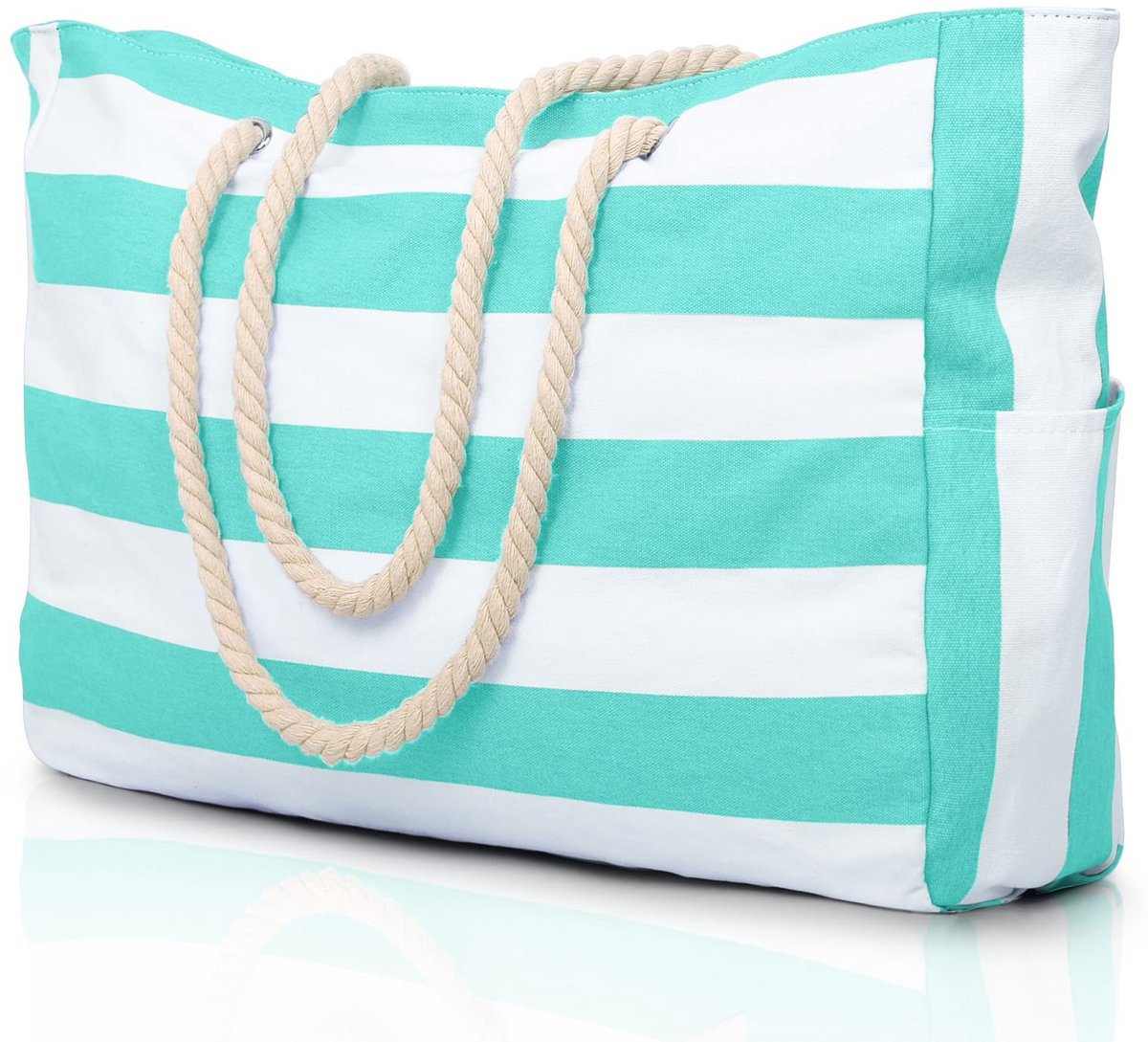 Omgoods - Grote Waterdichte Strandtas met Rits voor Vrouwen