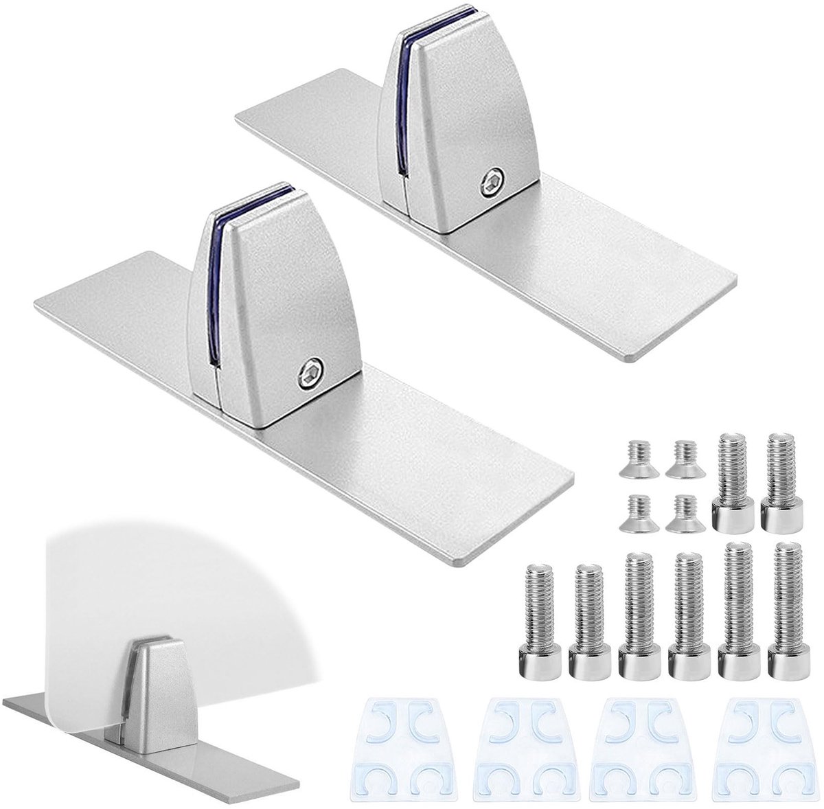 Omgoods - Clips voor Bureau Partition - Verstelbare Aluminium Klemmen