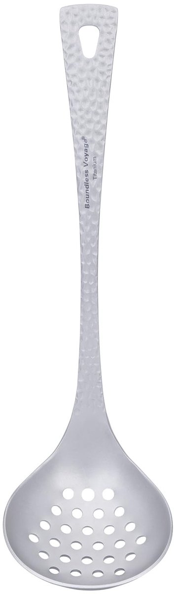 Omgoods - Titanium Soeplepel, Diepe Roer- en Serveerlepel