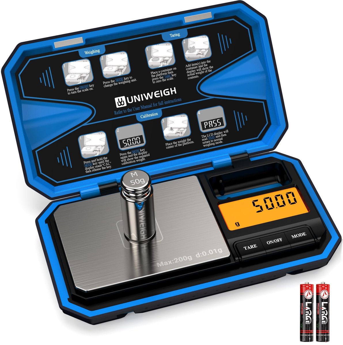 Omgoods - Digitale Pocketweegschaal - 200g/0.1g Precisie