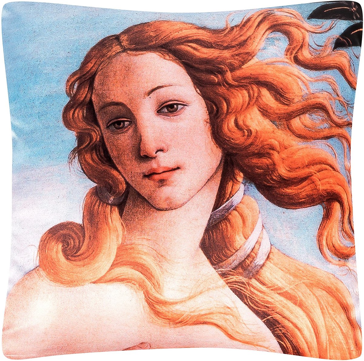 Omgoods - Kussen met Kunstmotief - Botticelli's Venus 40 x 40 cm