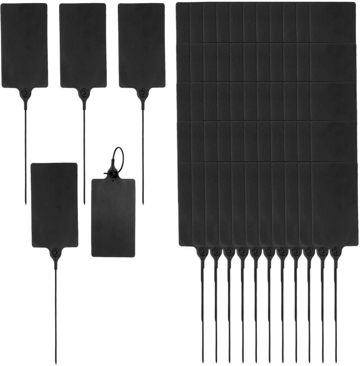 Omgoods - 100 Stuks Plastic Labels - Beschrijfbare en Waterdichte Hangende Labellabels
