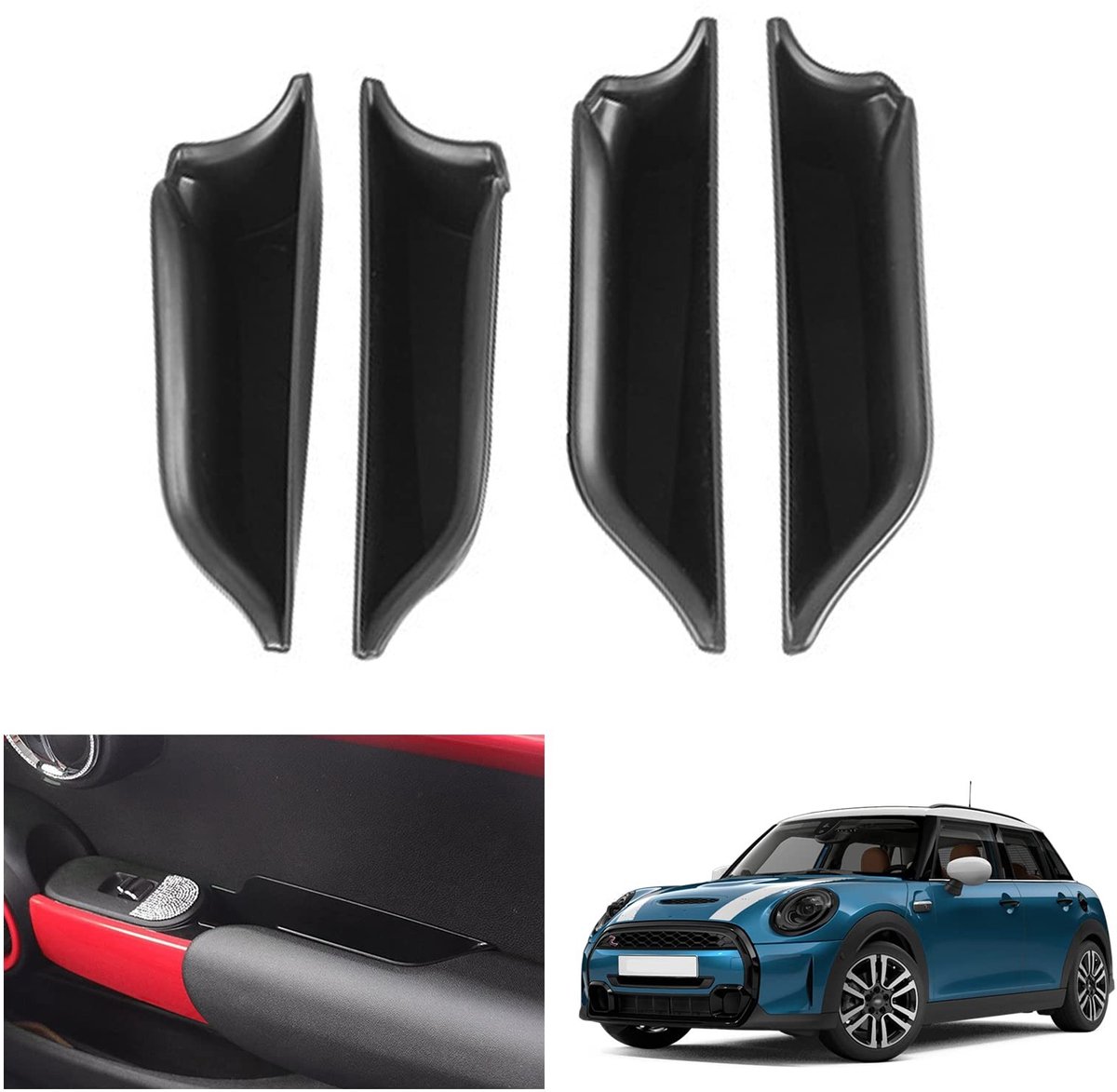 Omgoods - Opbergdoos voor Deurhandvat Auto (Set van 4)