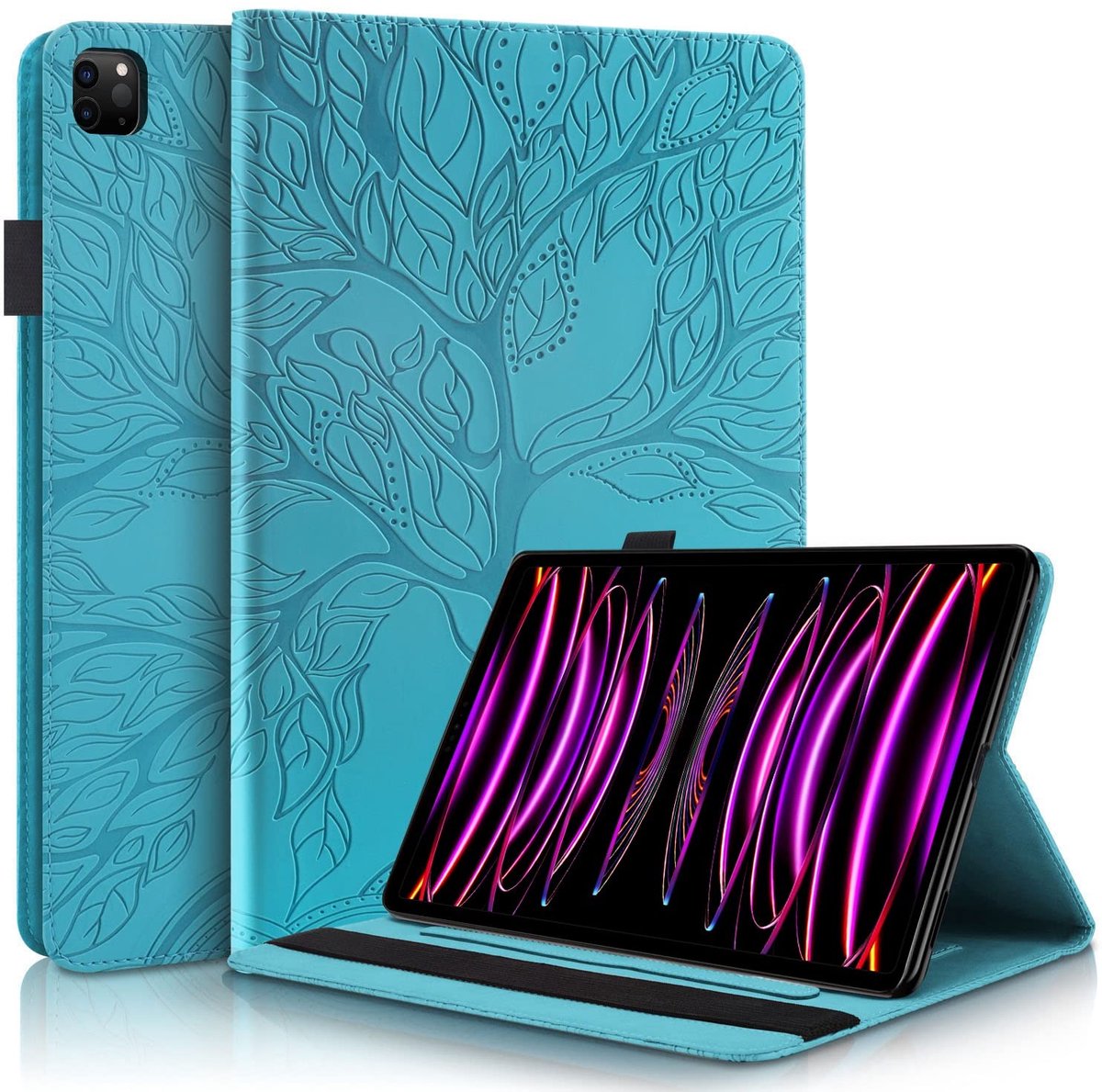 Omgoods - Beschermende Hoes voor iPad Pro 12.9 Inch - PU Leer met Penhouder