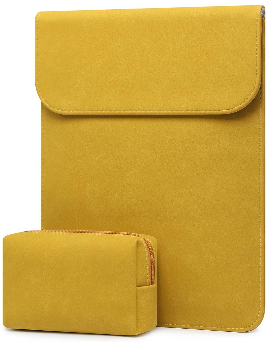 Omgoods - Laptop Sleeve voor MacBook en Tablets - Olive Geel