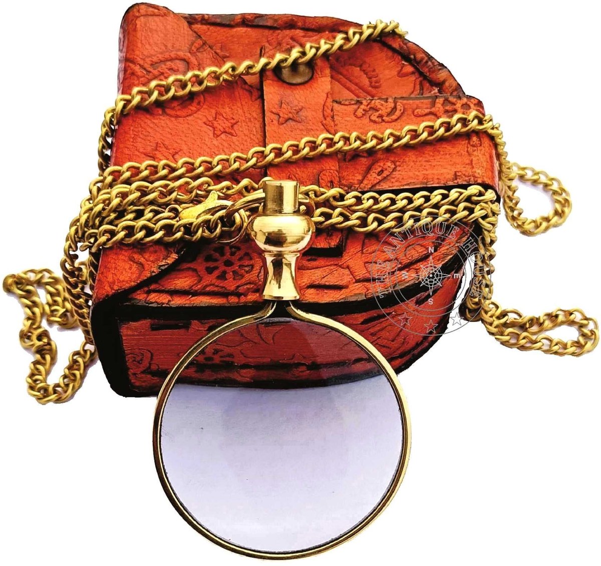 Omgoods - Antique House Vergrootglas met Ketting - Optisch Vergrootglas voor Lezen