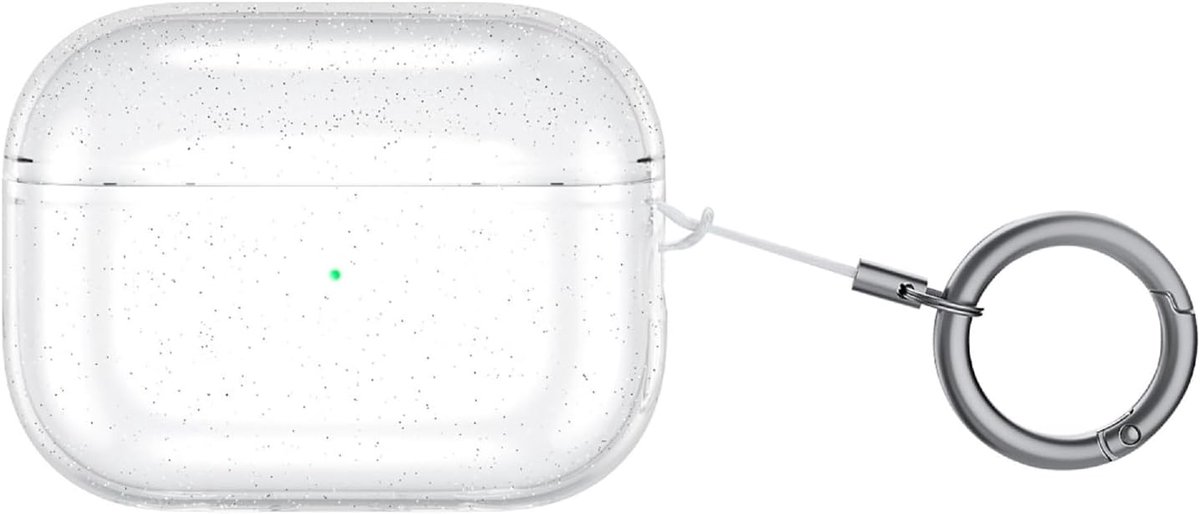 Hoesjes, compatibel met Airpods Pro 3 2025, TPU-beschermhoes, lichtgewicht, schokbestendig, draagbaar, bling transparant