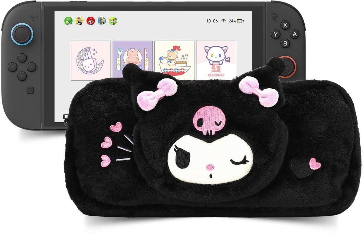 Omgoods - Draagtas voor Switch 2 met Kaartvakken en Schattig Ontwerp