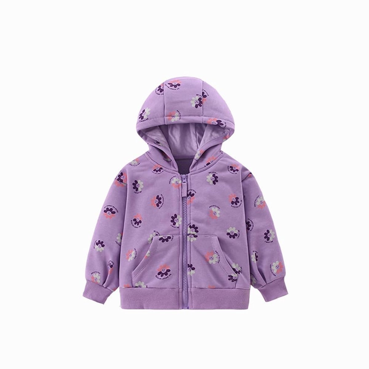 Omgoods - Meisjes Sweatshirt met Rits en Lange Mouwen voor Kinderen
