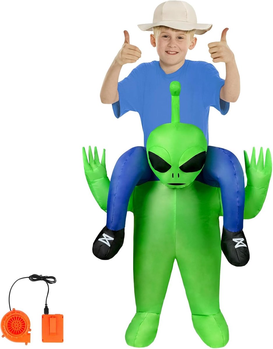 kostuum, opblazende verkleedkleding voor volwassenen en kinderen, grappige Halloween-kostuums voor Halloween, cosplay en maskeradefeest